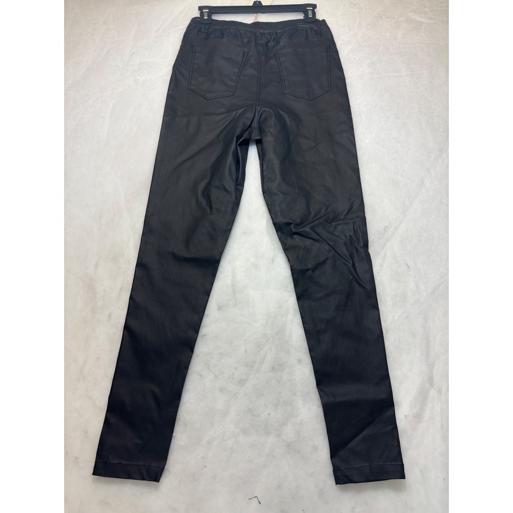 GB Black Faux Leather Skinny Pants High Rise Size 11 GB4576CDN2 NEW - Picture 9 of 11